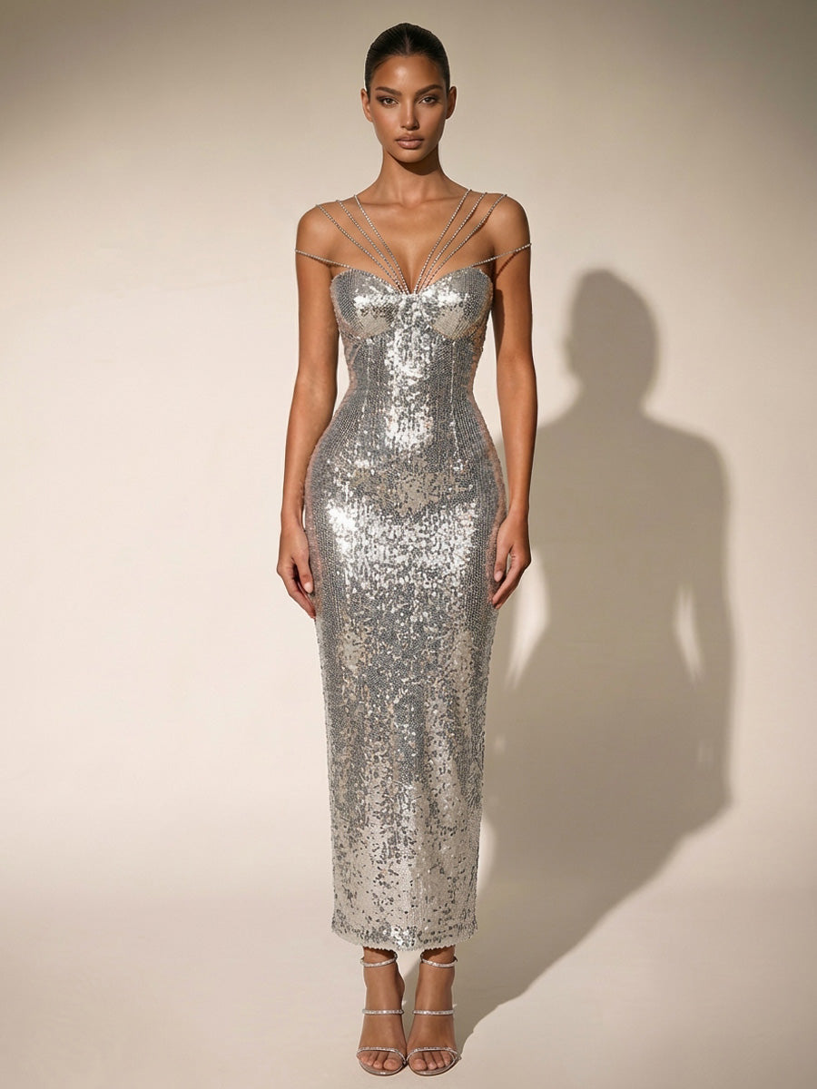 Brinley Sequined Maxi Dress