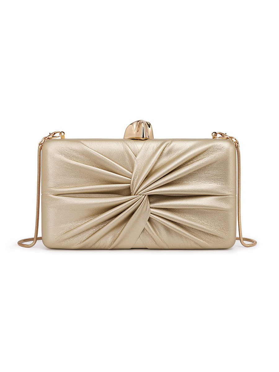 Maya Ruched Leather Bag