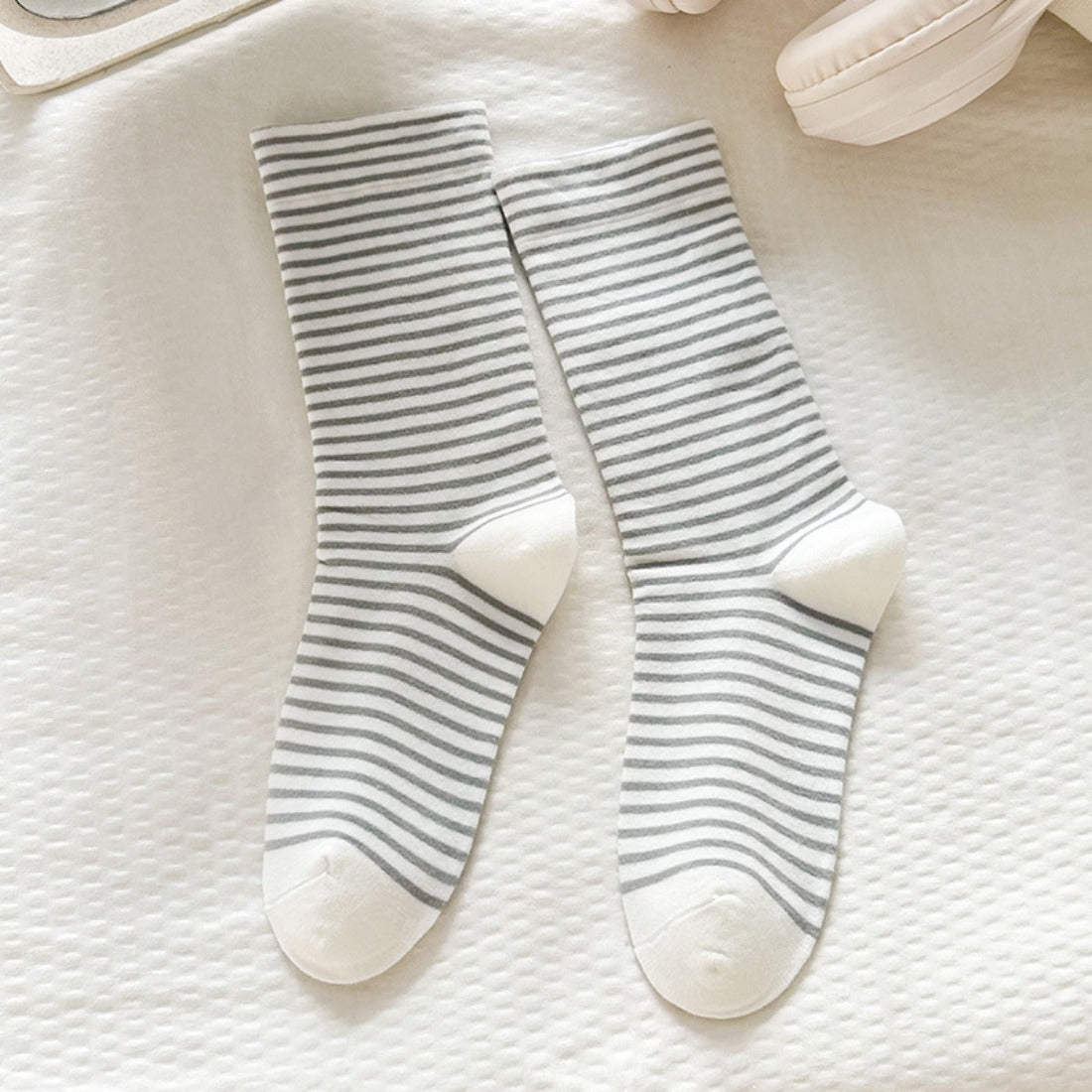 Rufia - Colorful Striped Mid-Calf Socks