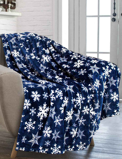 Soft Christmas Reindeer Warm Throw Blanket