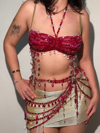 Aubrey Handcrafted Tassel Beaded Set