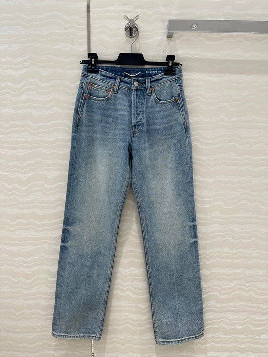 YSL Pant Light Blue Cotton