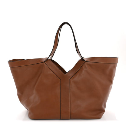 Calfskin Y Tote Brick