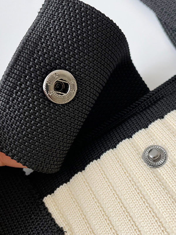 Plaid Pleated Woven Bags Handbags