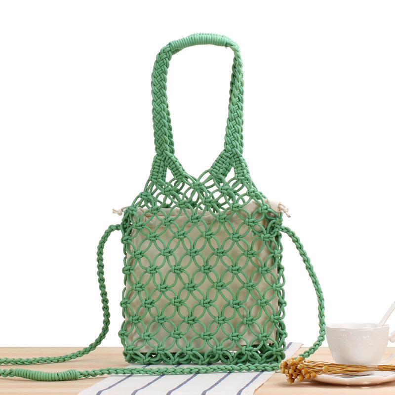 Crochet Market Bag Cross-Body Bag In Hand