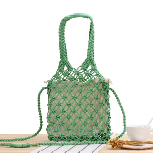 Crochet Market Bag Cross-Body Bag In Hand