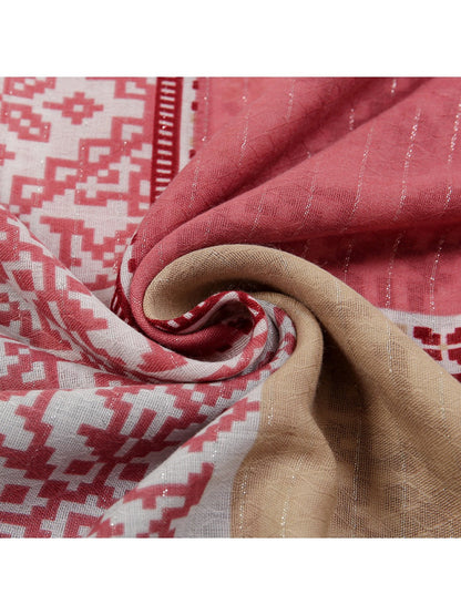 Sscarvii - Bohemian Tassel Print Scarf