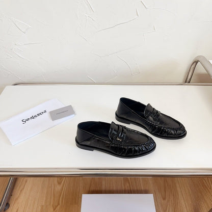 YSL Le Loafer Supple Black Smooth Leather