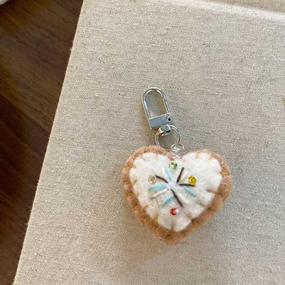 Colorful Beads Star Pendant Keychain Bag