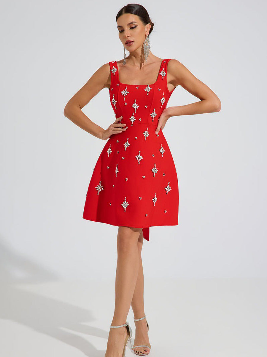 Allison Star Embellished Mini Dress
