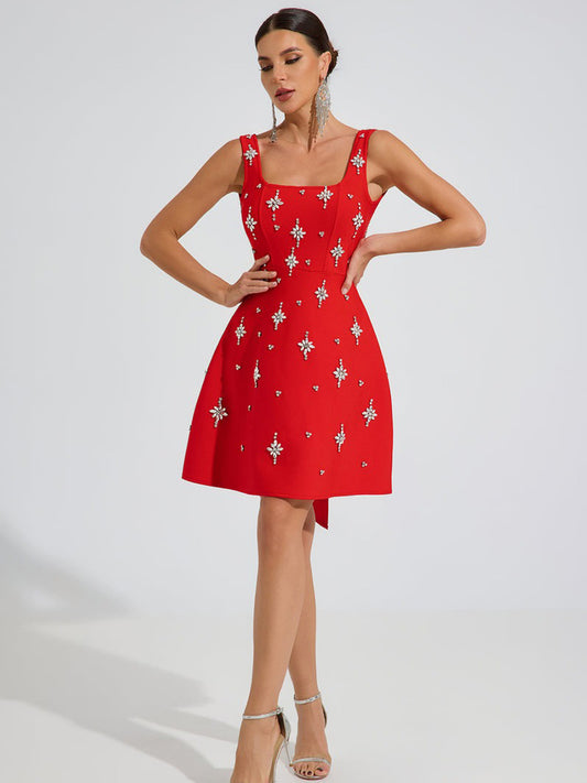 Allison Star Embellished Mini Dress