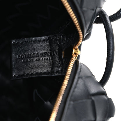 Nappa Intrecciato Small Loop Camera Bag Black