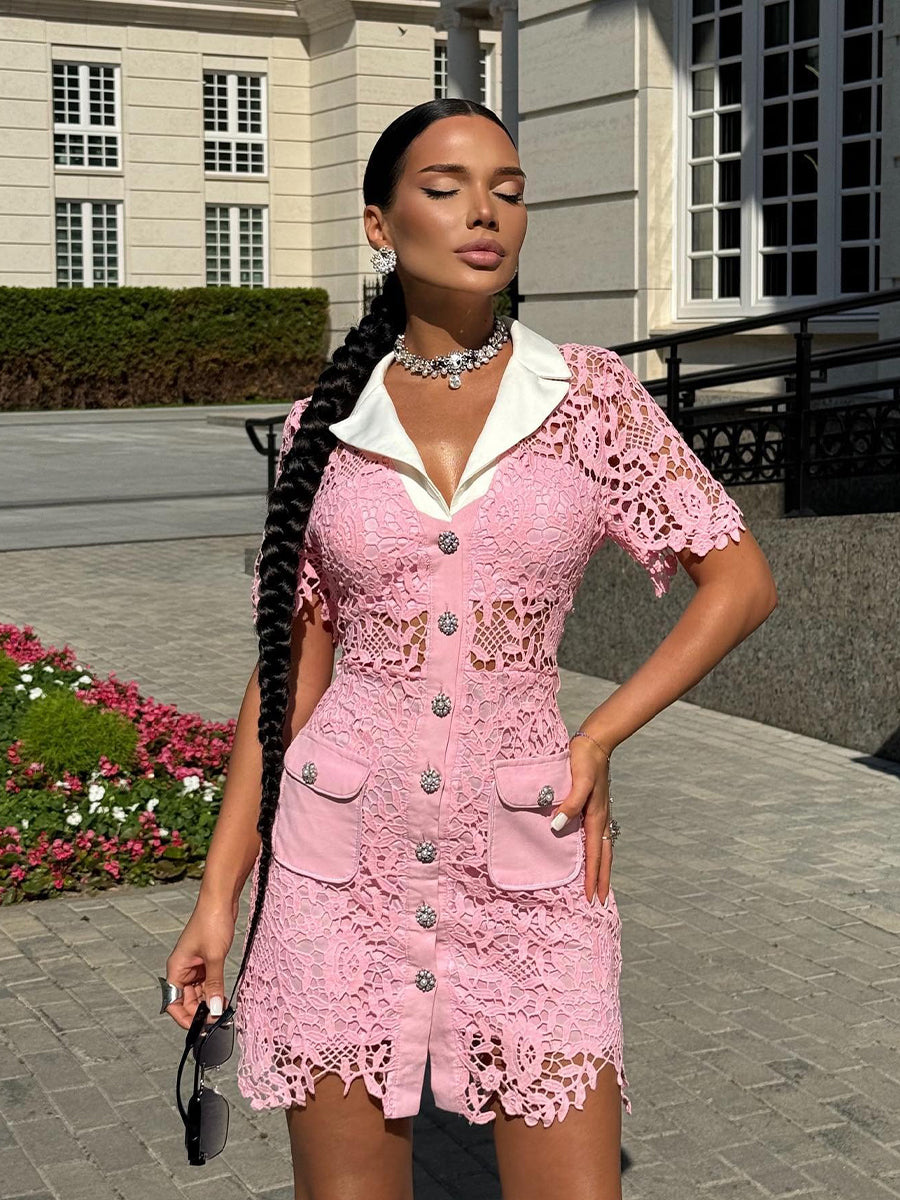 Lumi Mini Dress In Pink