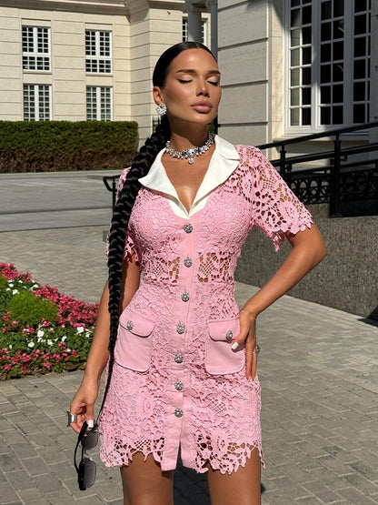 Lumi Mini Dress In Pink