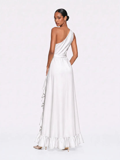 Grace Floral Cutout Ruffle Maxi Dress