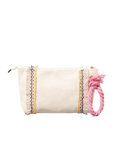 Cosbai - Brown Minimalist Woven Clutch Bag - Boho &amp; Chic