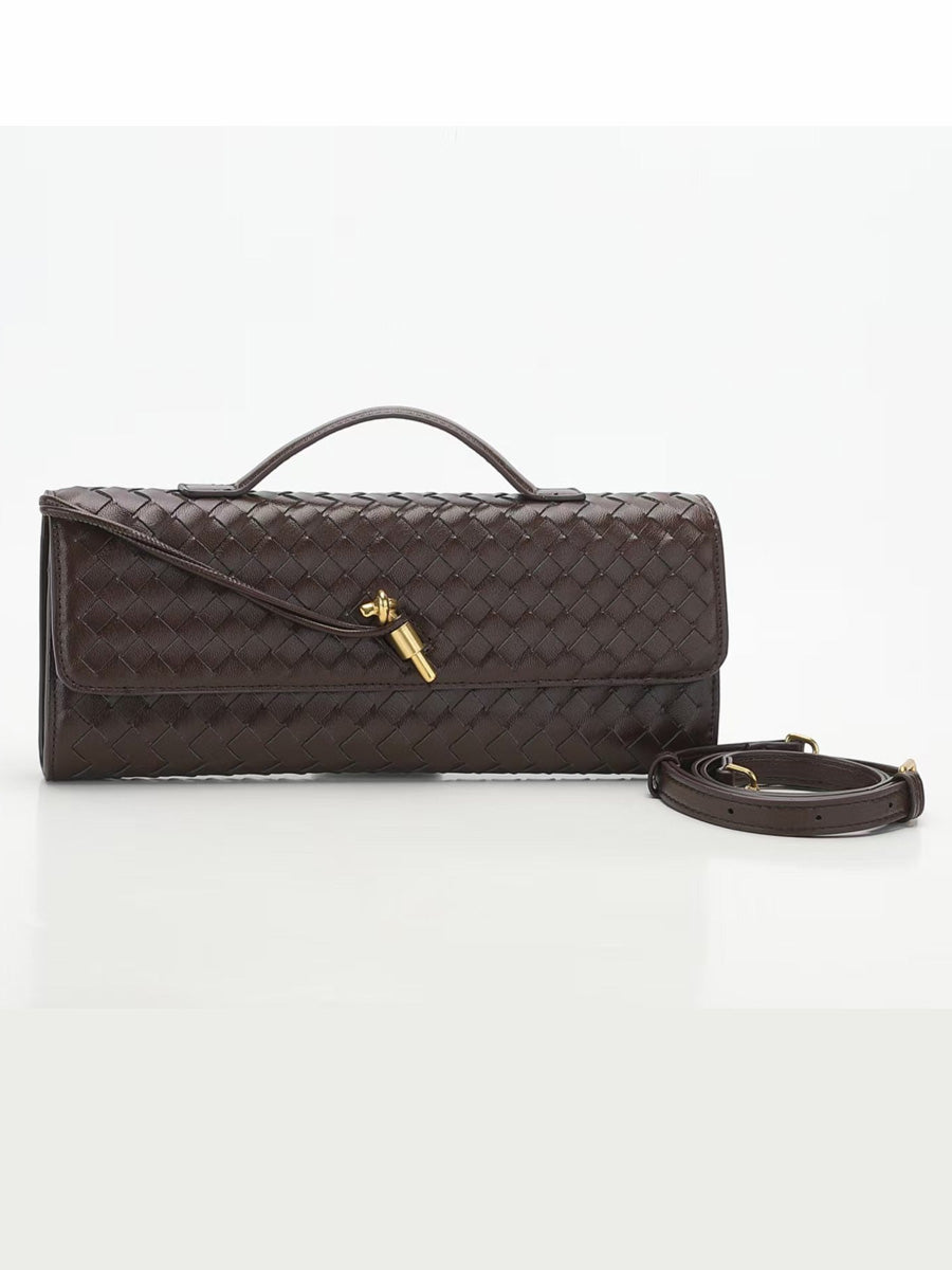 Penelope Woven Baguette Handbag