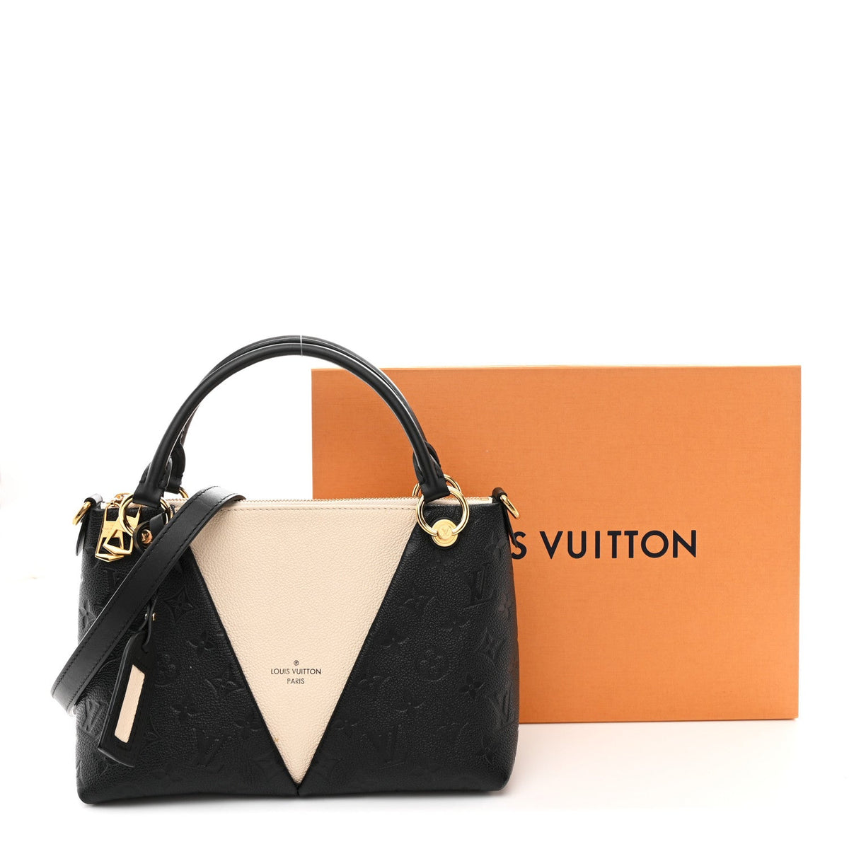 Empreinte V Tote BB Black Creme