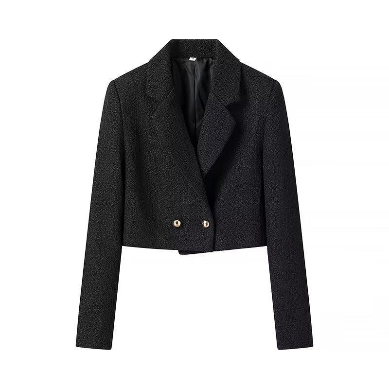 Chunky Knit Cropped Jacket