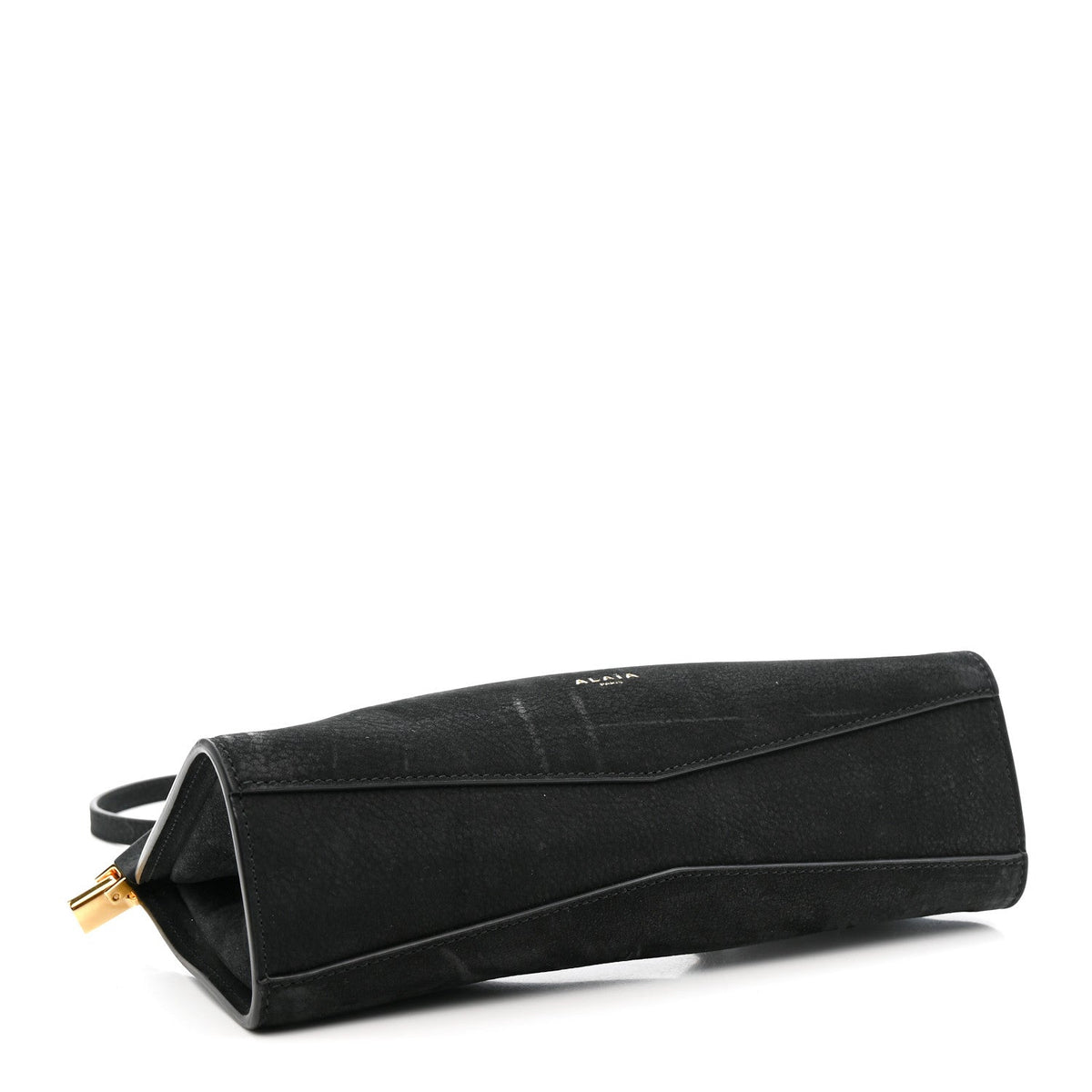 Suede Le Click East West Small Bag Black
