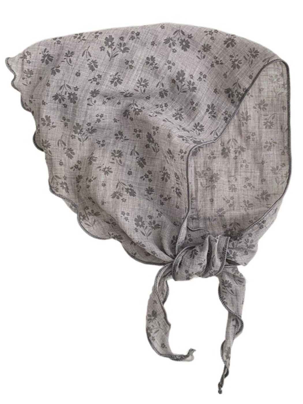 Scarvii - Triangular Headscarf with Small Floral Patterns