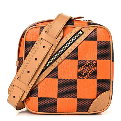 Damier Pop Chess Messenger Orange