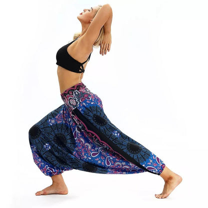 Printed High Waist Fitness Yoga Pants Women-3