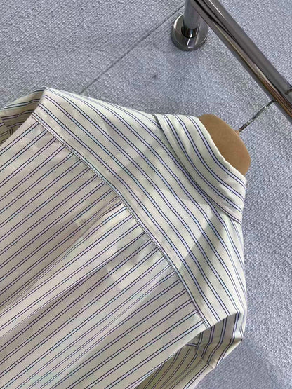 Miu Miu Striped Cotton Shirt