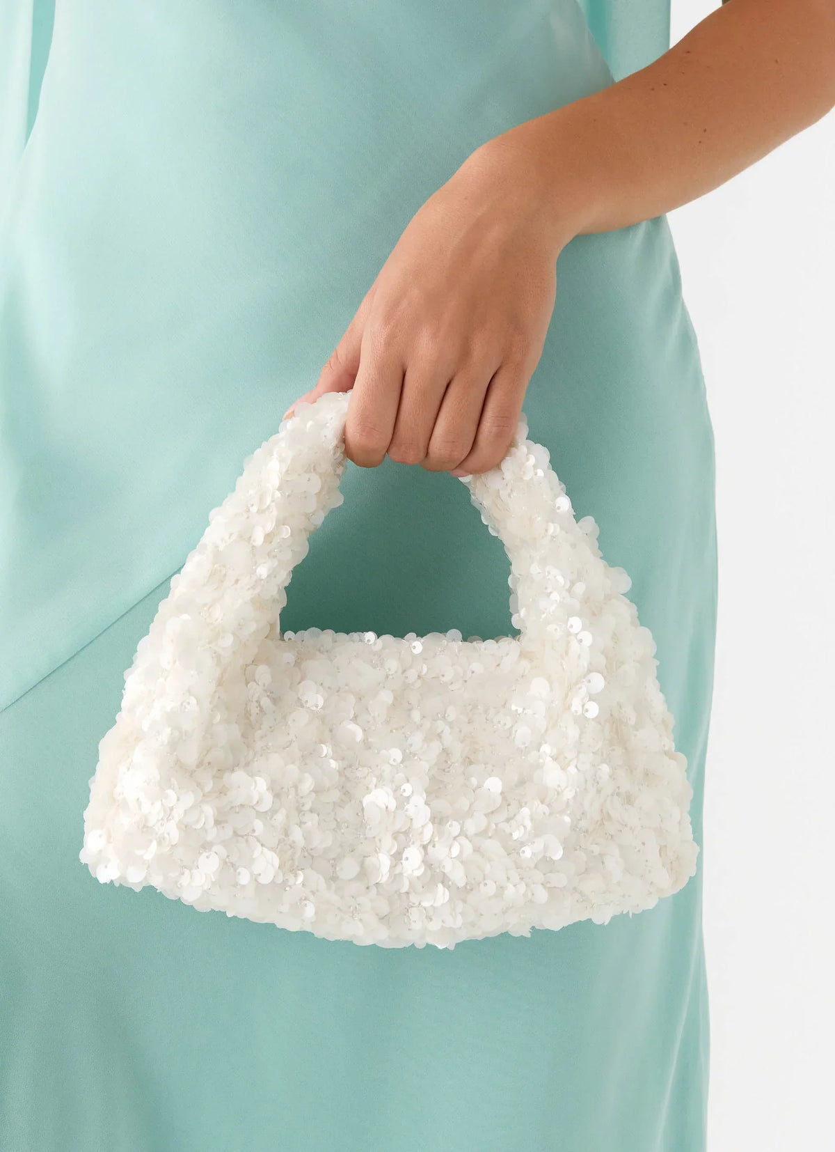 Cloud Nine Sequin Bag - Ivory