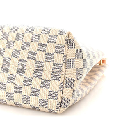 Damier Azur Graceful MM Rose Ballerine