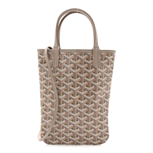 Goyardine Poitiers Claire Voie Tote Grege Khaki