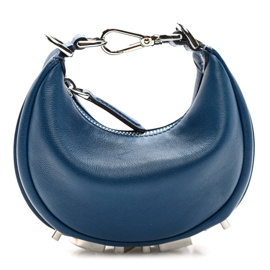 Vitello Grace Matte Nano Fendigraphy Hobo Charm Mirto