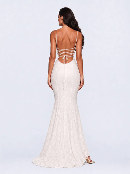 Emme Jacquard Camisole Mermaid Maxi Dress
