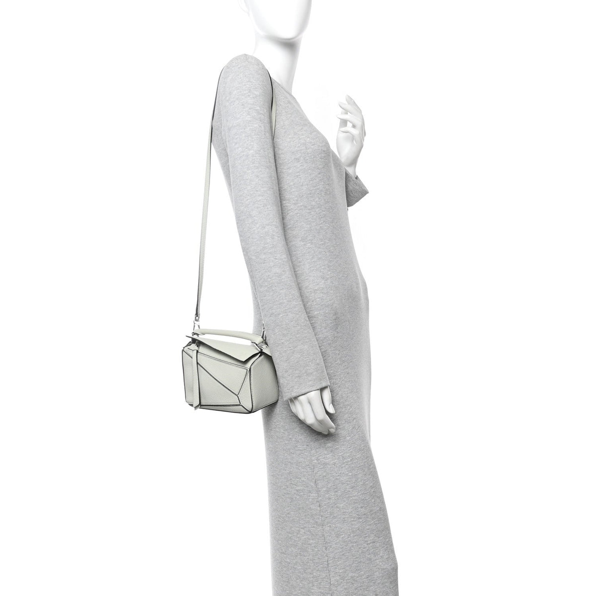 Calfskin Mini Puzzle Bag Light Celadon