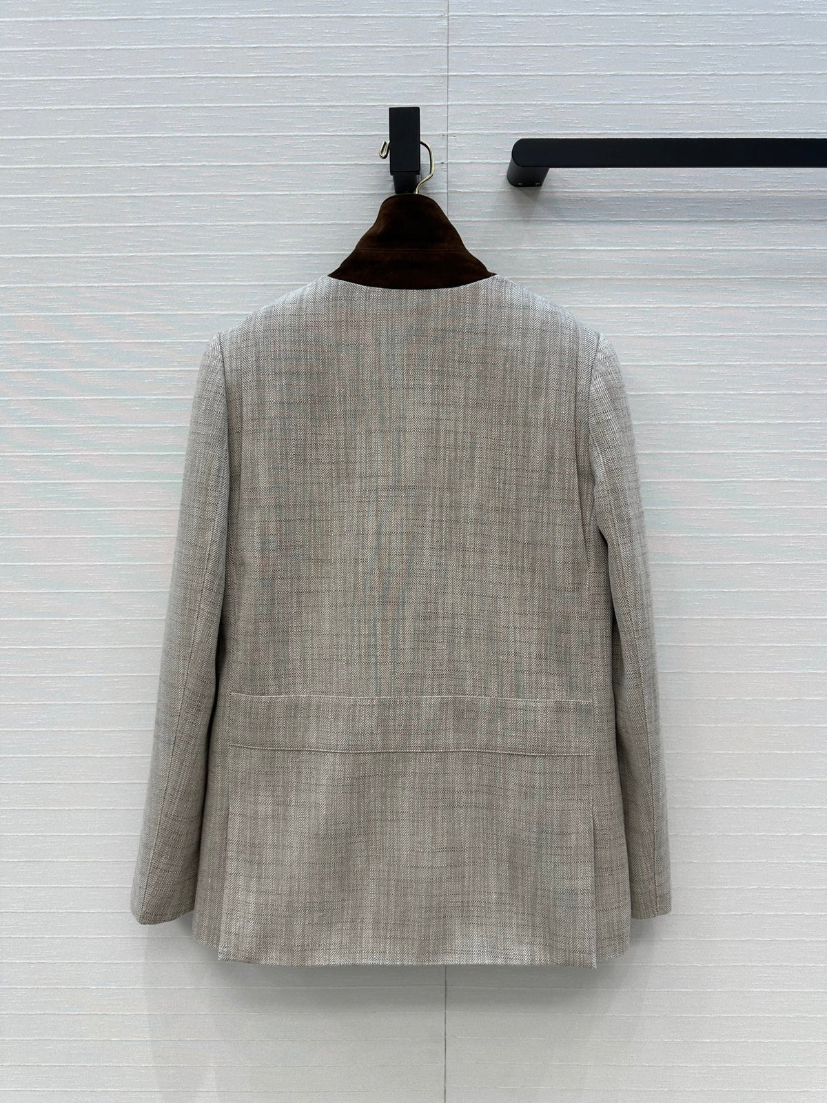 LP 25 Jacket Gray mix Brown Tencel Linen Cotton 310159