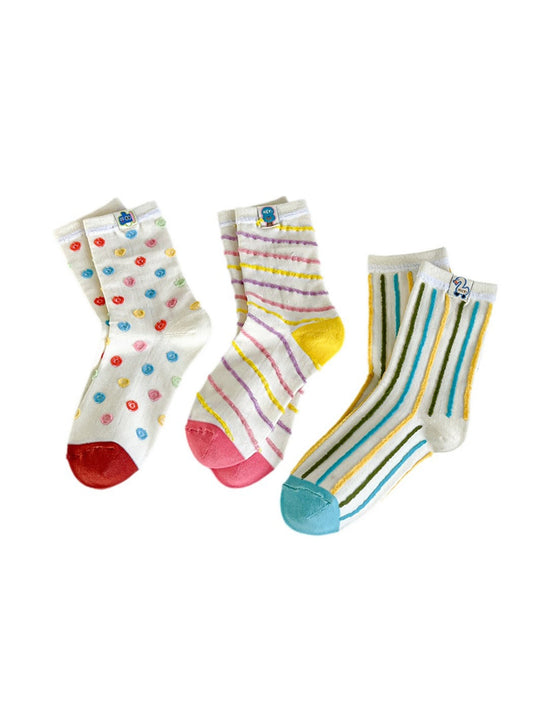 Rufia - Playful Cartoon Crew Socks
