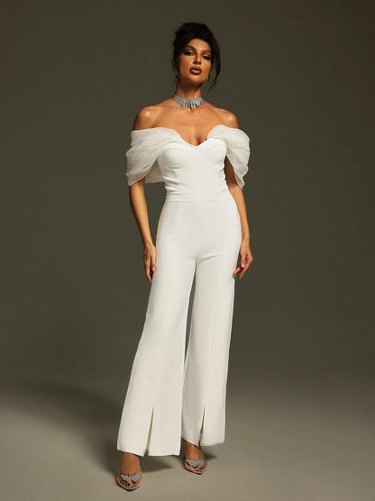 Emelia Off Shoulder Bandage Jumpsuit