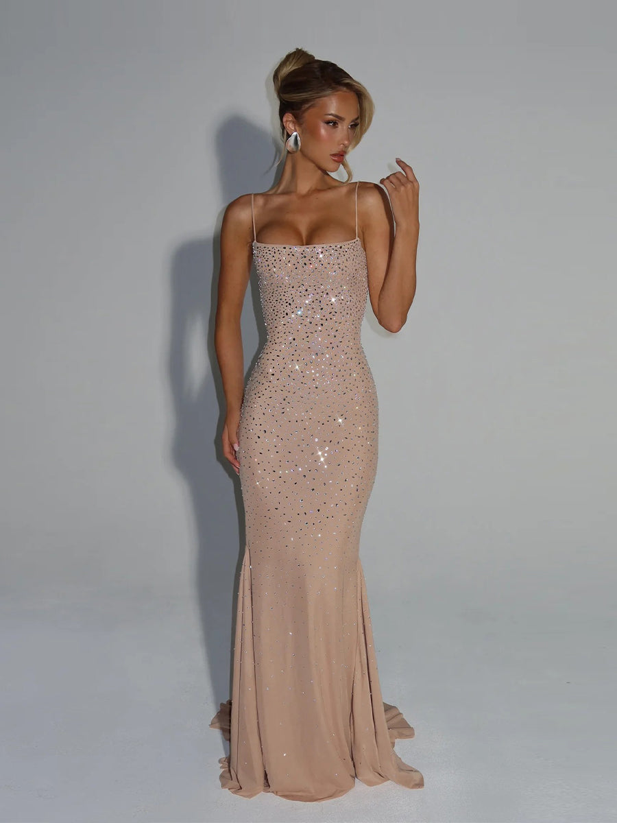 Anika Maxi Dress In Nude