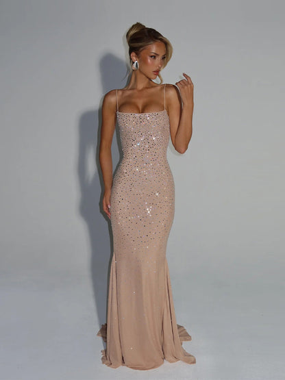 Anika Maxi Dress In Nude
