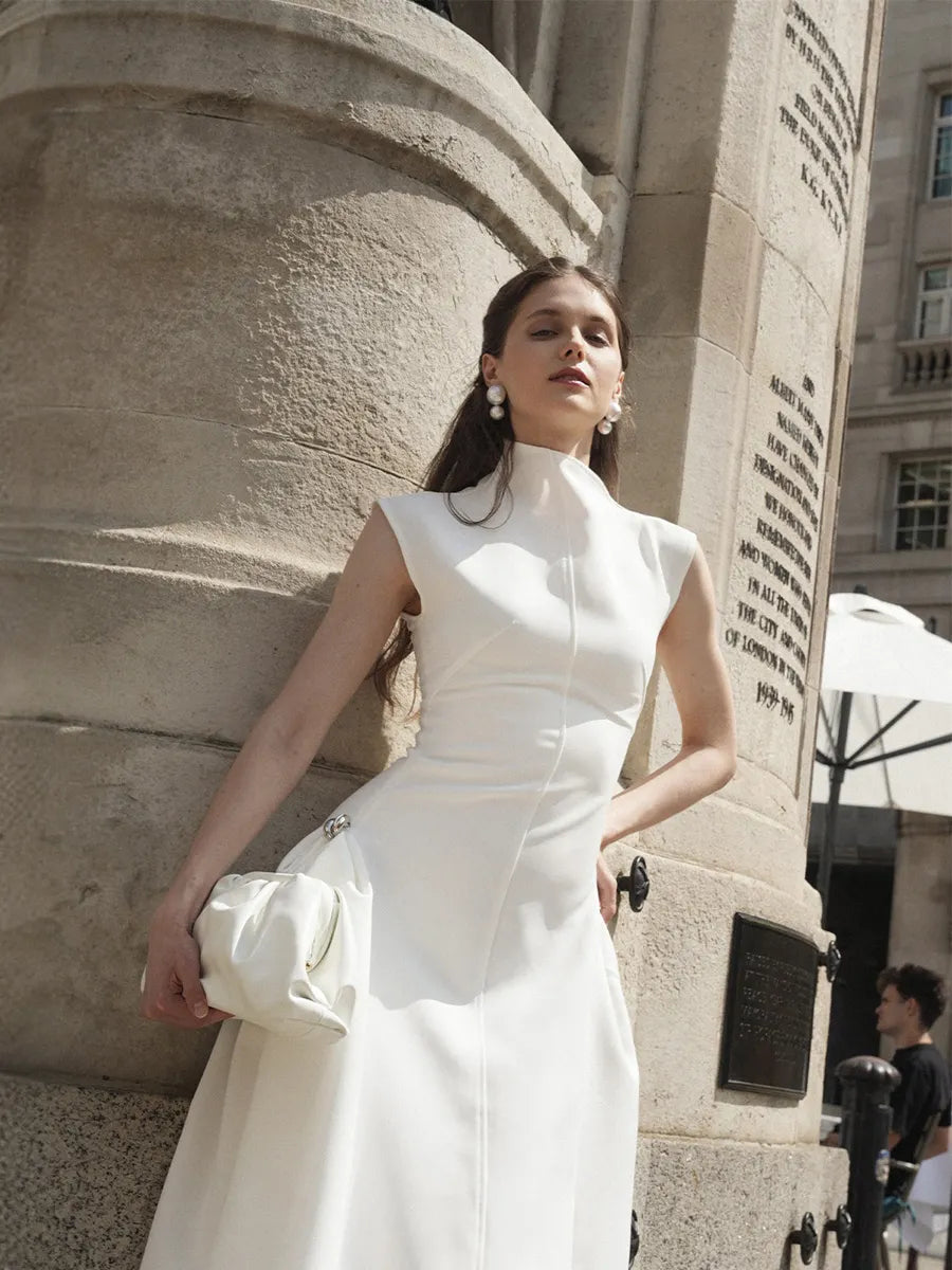 Evelina Choker Sleeveless Maxi Dress