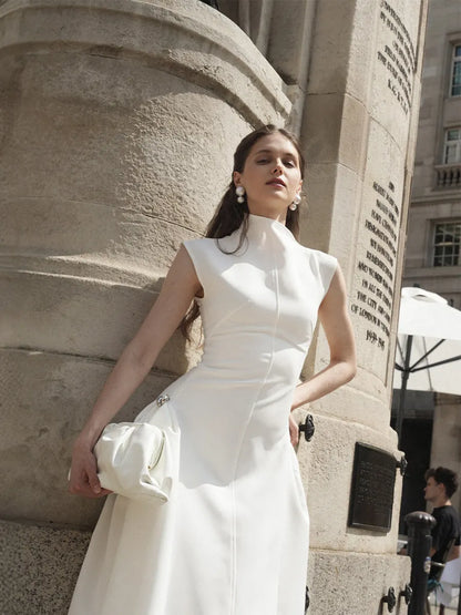 Evelina Choker Sleeveless Maxi Dress