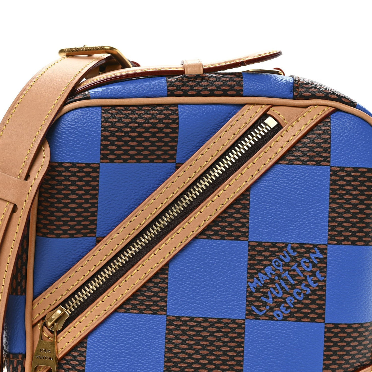 Damier Pop Chess Messenger Blue