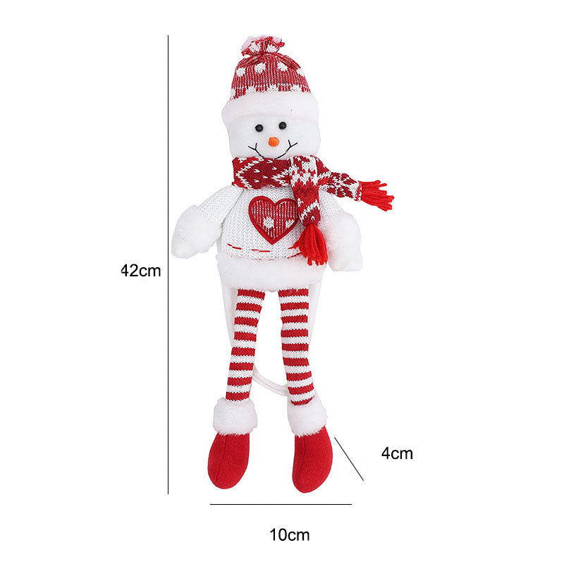 2pcs Cartoon Snowman Santa Christmas Curtain Tiebacks