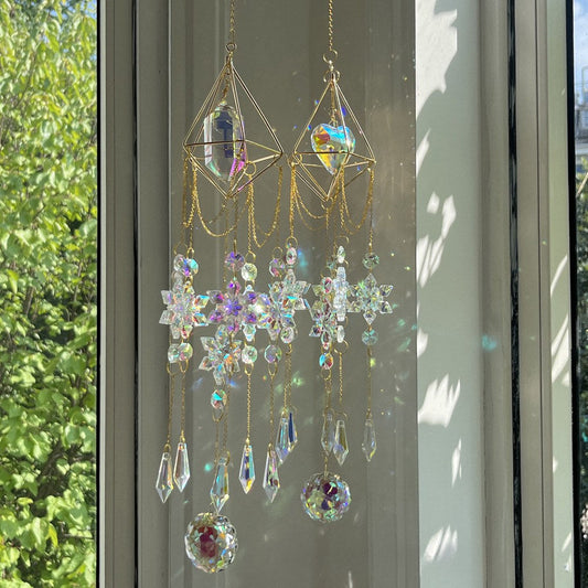 Love Snowflakes Crystal Home Hangings