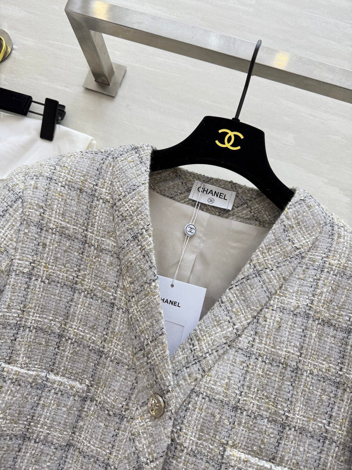 CC 26s Classic Jacket Beige-Grey Tweed 352293