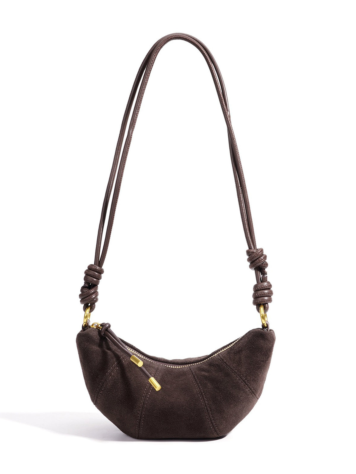 Aniya Suede Crescent Shoulder Bag