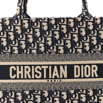 Oblique Medium Book Tote Blue Multicolor