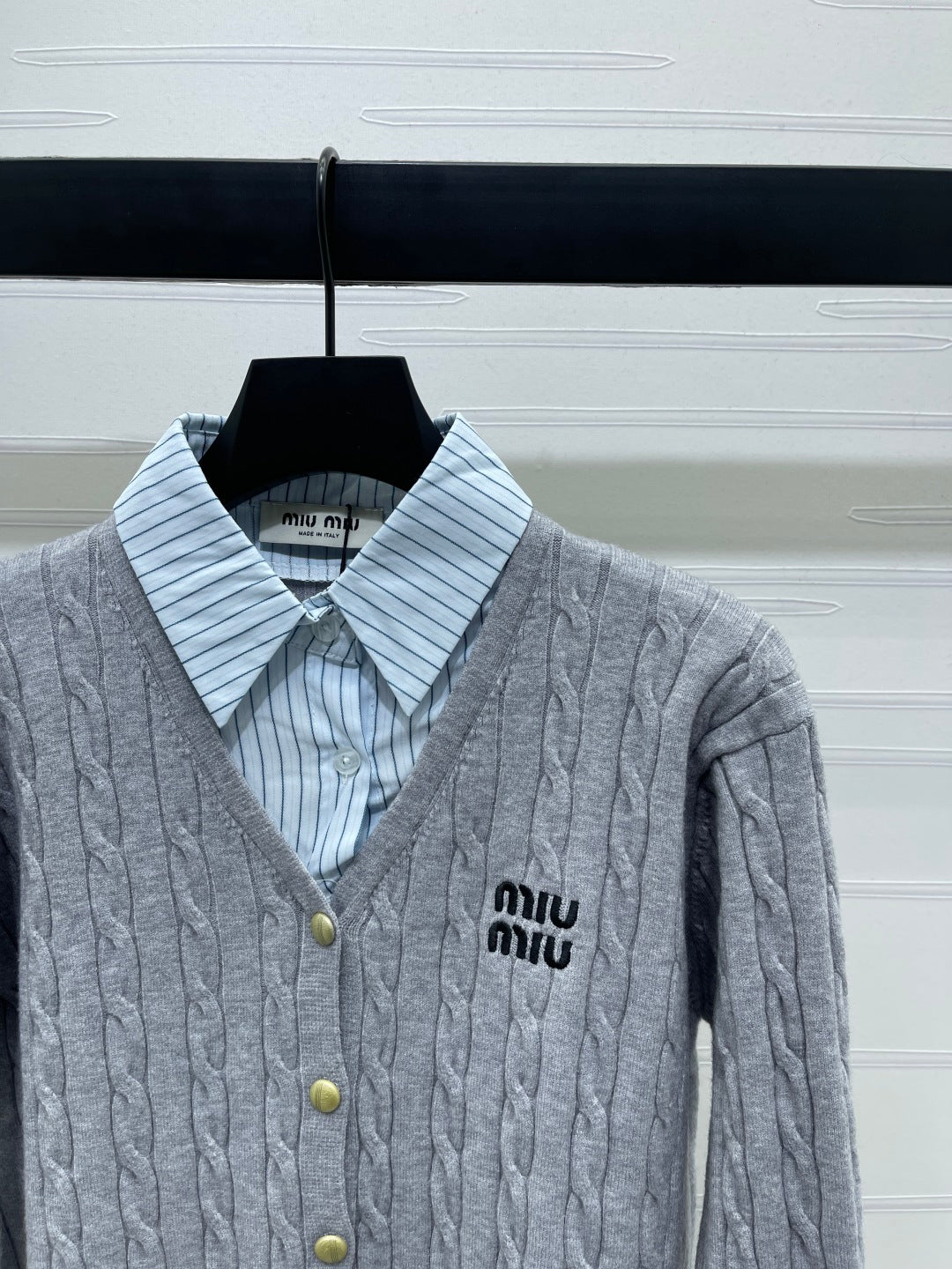 Miu Miu 25 Long Sleeve Knitted Sweater Wool 295626
