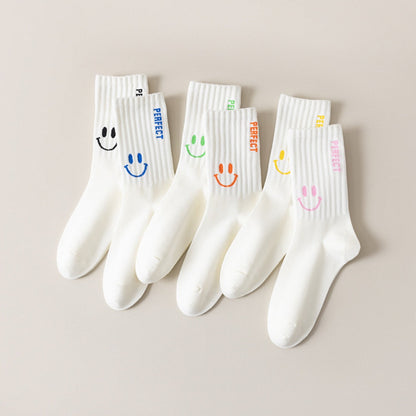 Rufia - Smiley Face Mid-Calf Socks