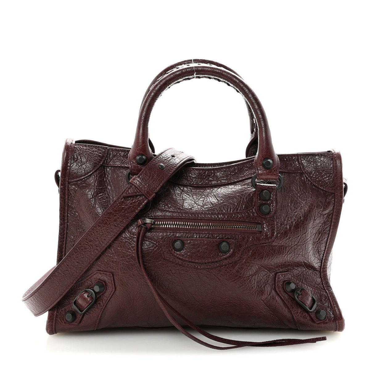Agneau Arena Storico Classic Hardware Small Le City Dark Burgundy